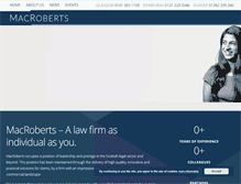 Tablet Screenshot of macroberts.com